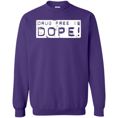 Drug Free Is Dope T-shirt Orange