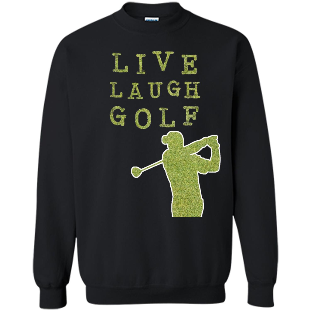 Love Golf T-shirt Live Laugh Golf T-shirt Black