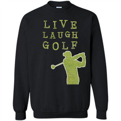Love Golf T-shirt Live Laugh Golf T-shirt Black