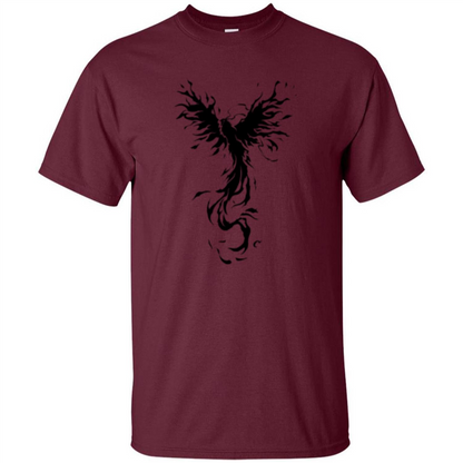 Black Phoenix T-shirt Maroon