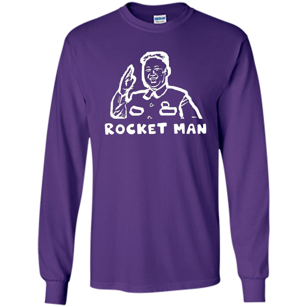 Kim Jong Un North Korea Rocket Launch T-shirt Donald Trump T-shirt Purple