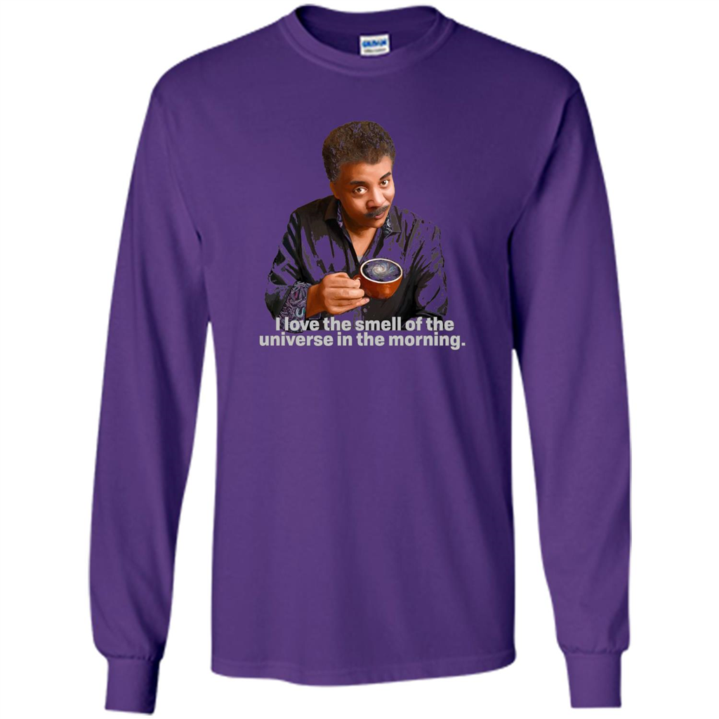 Neil Degrasse Tyson I Love The Smell Of The Universe T-Shirt Purple