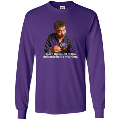 Neil Degrasse Tyson I Love The Smell Of The Universe T-Shirt Purple