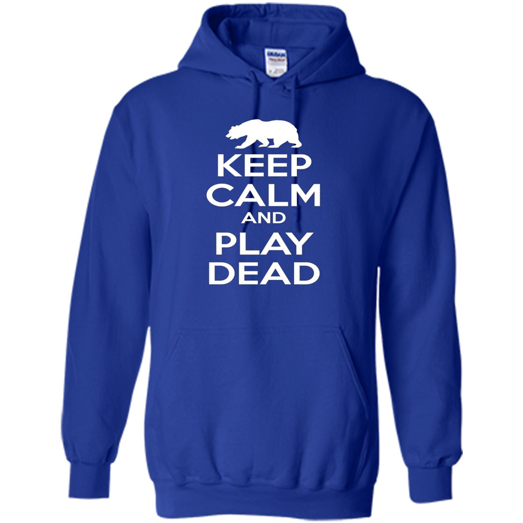 Keep Calm and Play Dead Bear T-shirt Royal