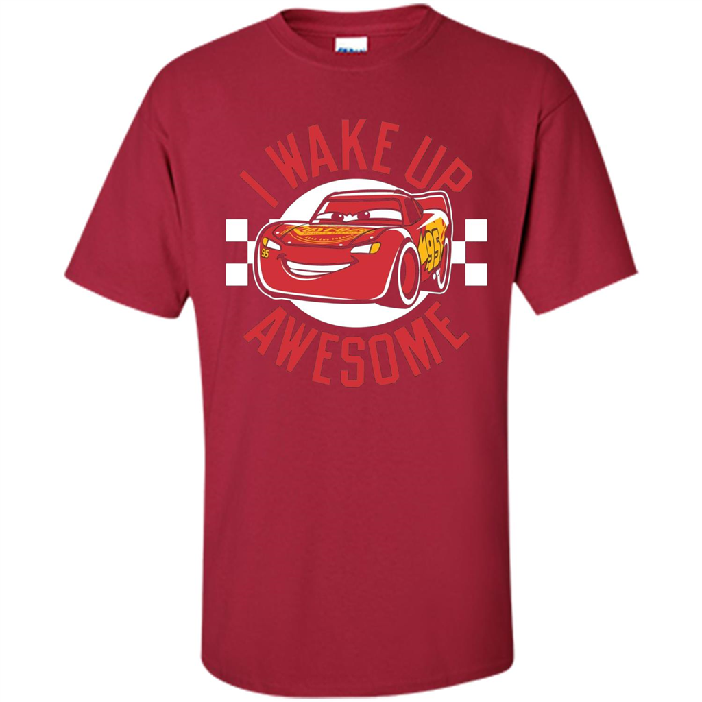 Love Car T-shirt I Wake Up Awesome Cardinal