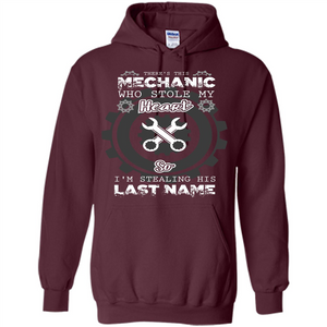 Mechanic T-shirt There's This Mechanic Who Stole My Heart T-shirt