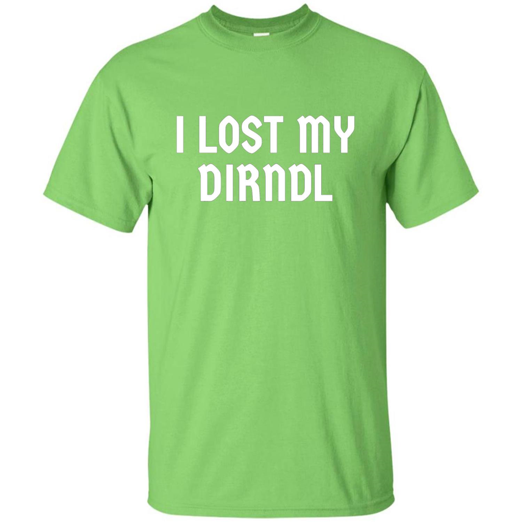 I Lost My Dirndl Oktoberfest Beer Party T-Shirt Lime