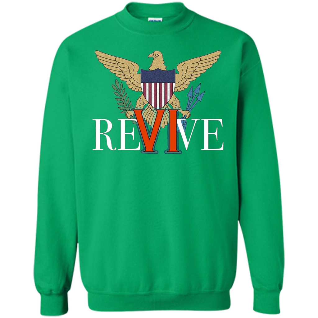 Revive the VI US Virgin Islands Strong T-shirt Irish Green