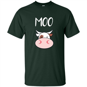 Moo Cow T-shirt Funny Farmer Graphic T Shirt