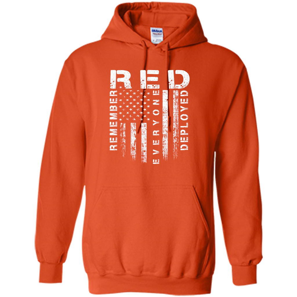 Red Friday - Remember Everyone Veteran Deployed T-shirt Orange