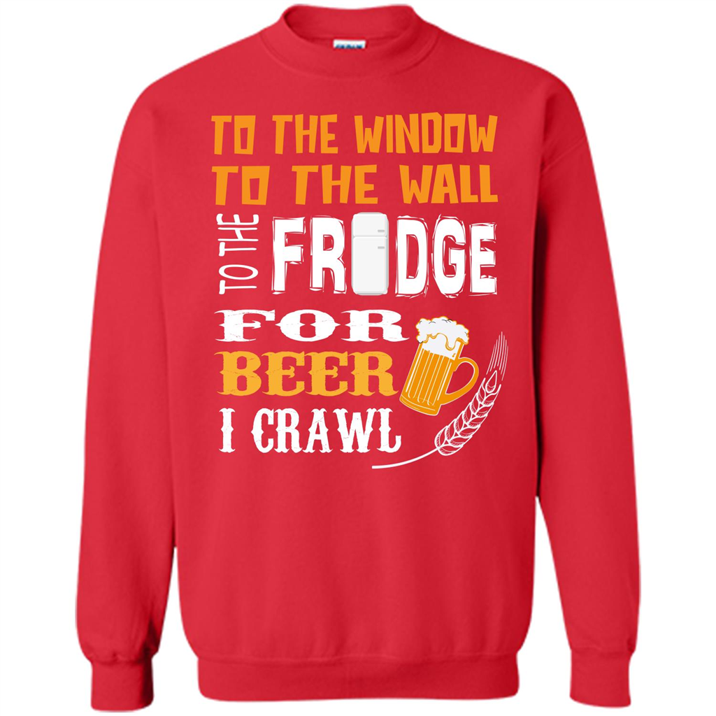 Beer. For Beer I Crawl T-shirt Red