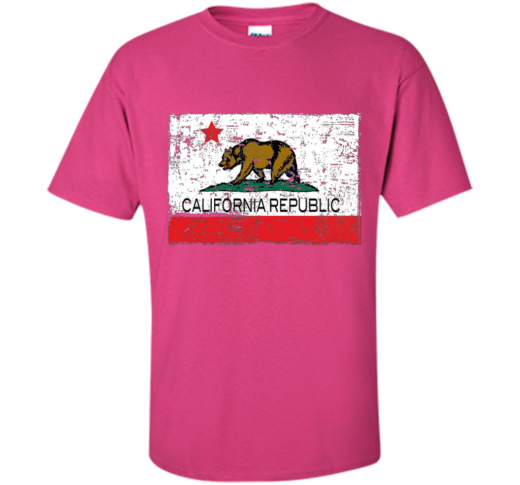 Vintage California Republic T-shirt Cali Life I Love CA cool shirt Heliconia
