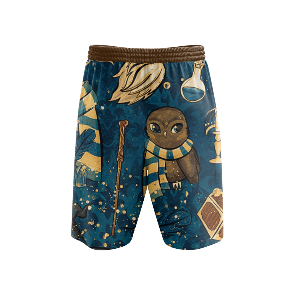 Hogwarts Ravenclaw House Pattern Harry Potter Beach Short