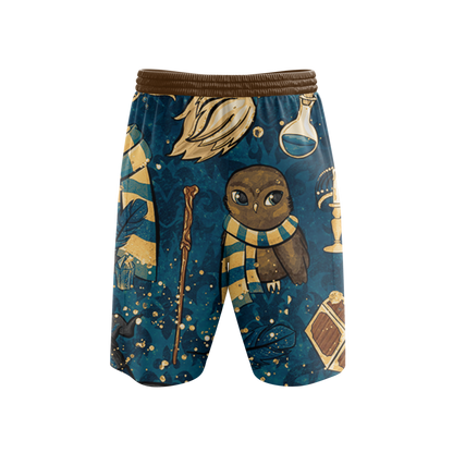 Hogwarts Ravenclaw House Pattern Harry Potter Beach Short