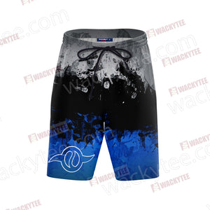 Digimon The Crest Of Friendship New Look Unisex 3D Beach Shorts