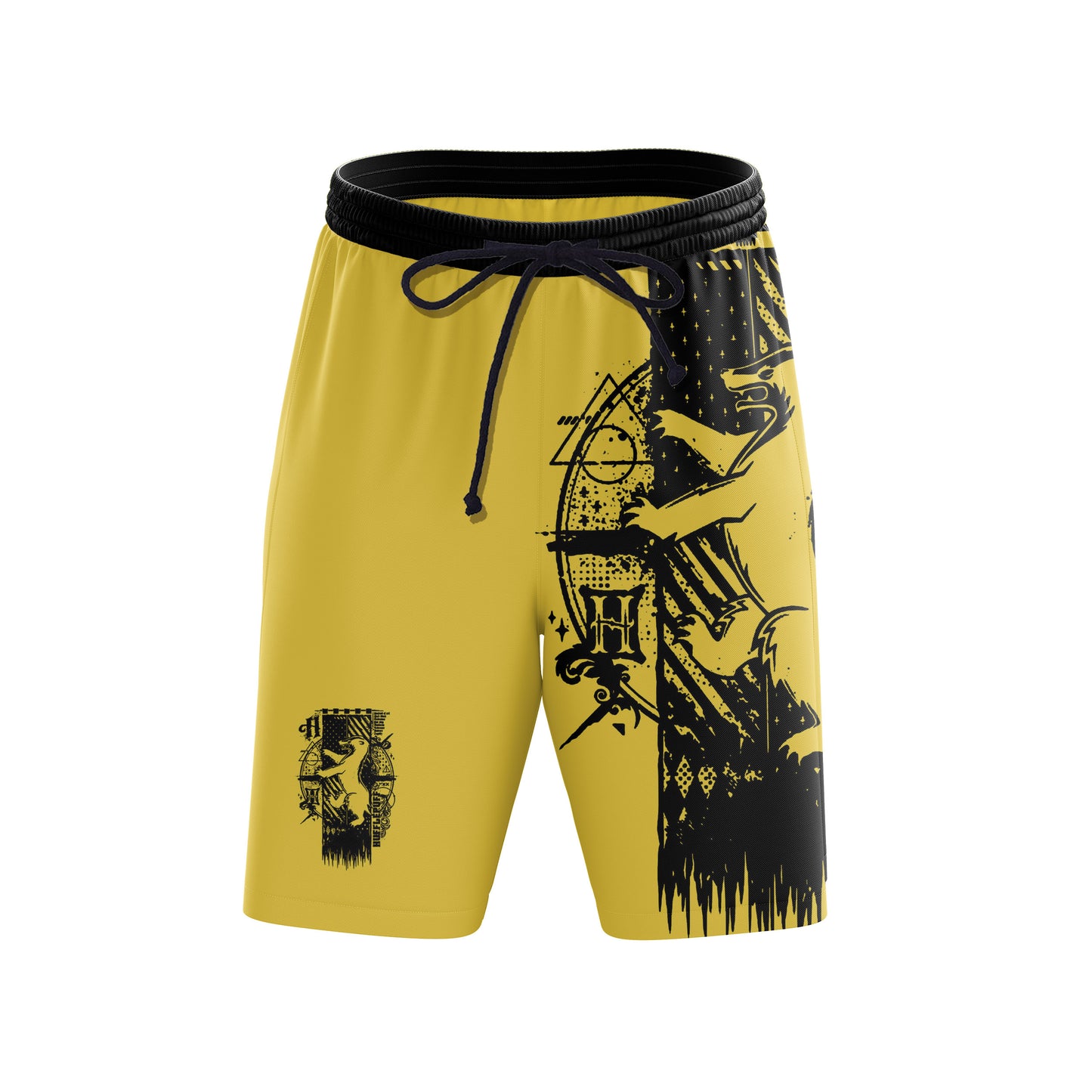 Quidditch Hufflepuff Harry Potter Beach Shorts
