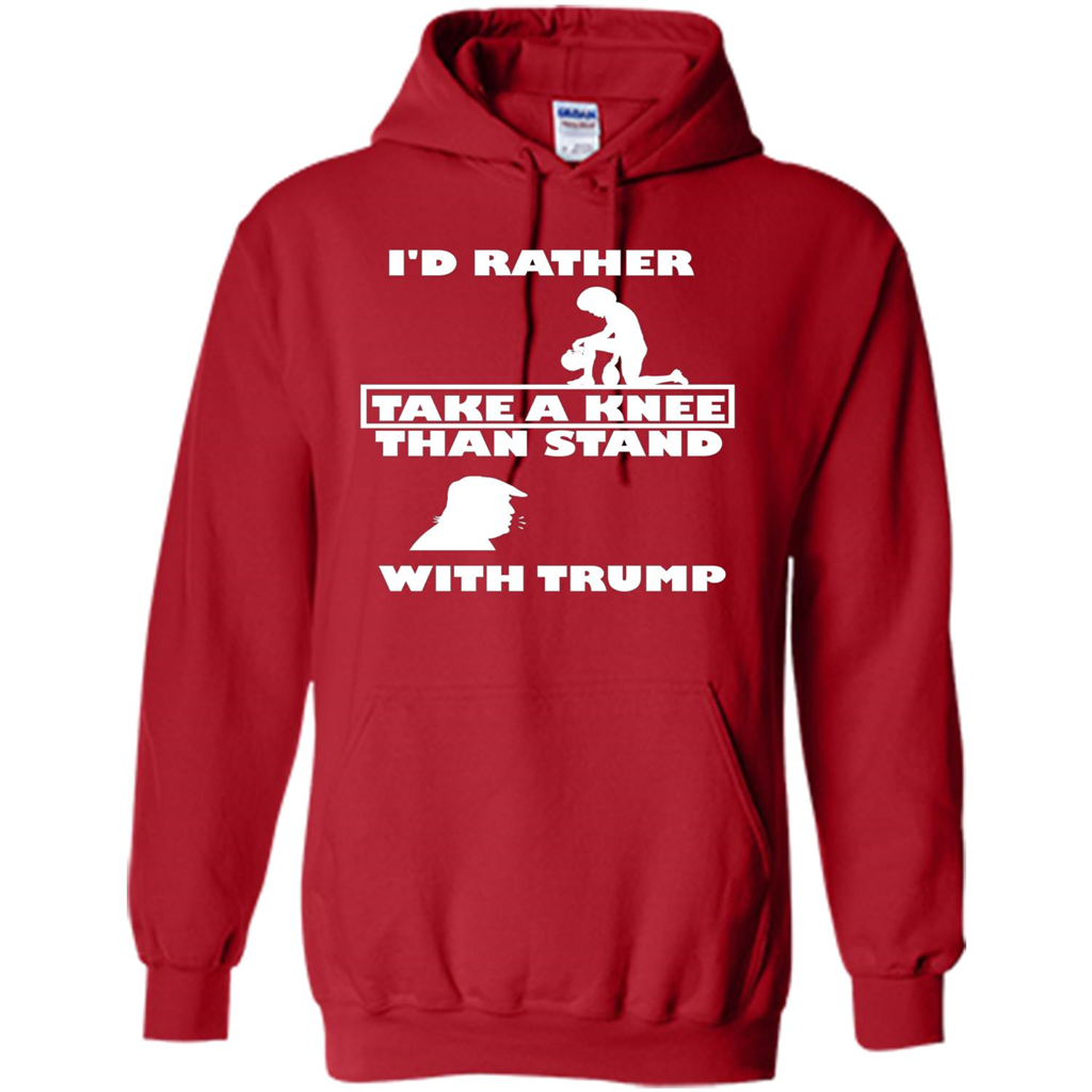 American T-shirt I'd Rather Take A Knee T-shirt Red