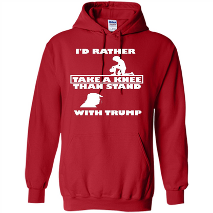 American T-shirt I'd Rather Take A Knee T-shirt Red