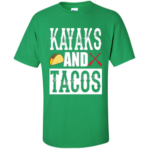 Funny Taco T-shirt Kayaks and Tacos