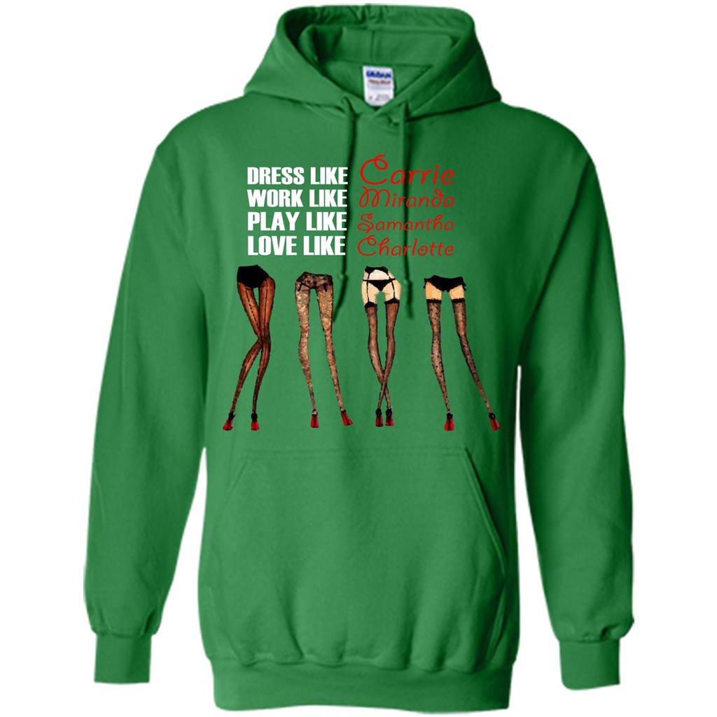 Lifestyle T-shirt Dress Like Carrie Work Like Miranda Play Like Samantha Love Like Charlott Irish Green