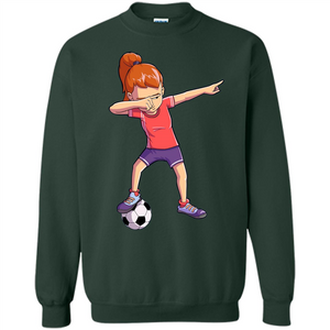 Dabbing Soccer Girl T-shirt Dab Dance T-shirt
