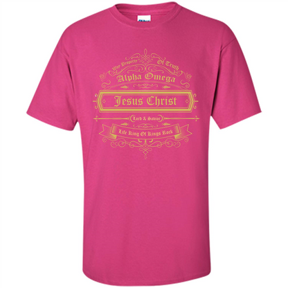 Christian T-shirt Way Property Of Truth Jesus Christ Alpha Omega Lord Heliconia