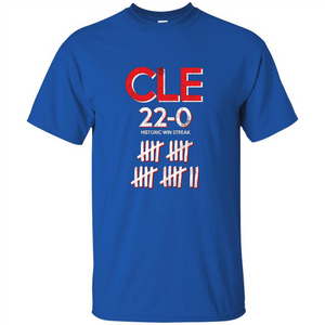 Baseball T-shirt Historic Win Streak 22-0 T-Shirt