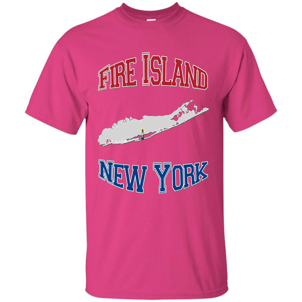 Fire Island New York T-shirt Heliconia