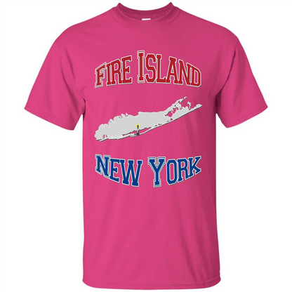 Fire Island New York T-shirt Heliconia