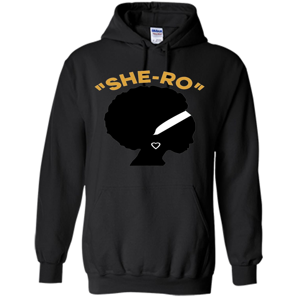 Black Girl Magic T-shirt "She-Ro" Black