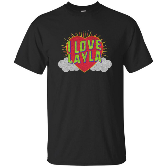 I Love Layla T-shirt Black