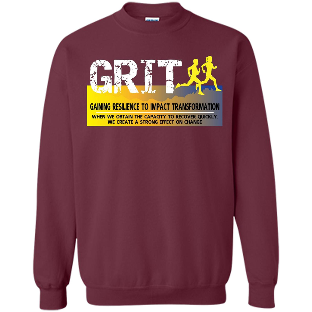 Gaining Resilience To Impact Transformation T-shirt Maroon