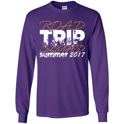 Summer T-shirt Road Trip Squad Summer 2017 Purple