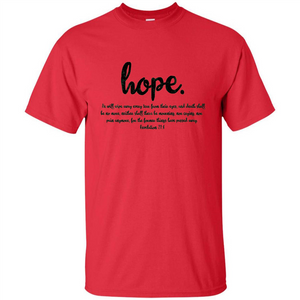 Hope Inspiration Tshirt With Bible Quote