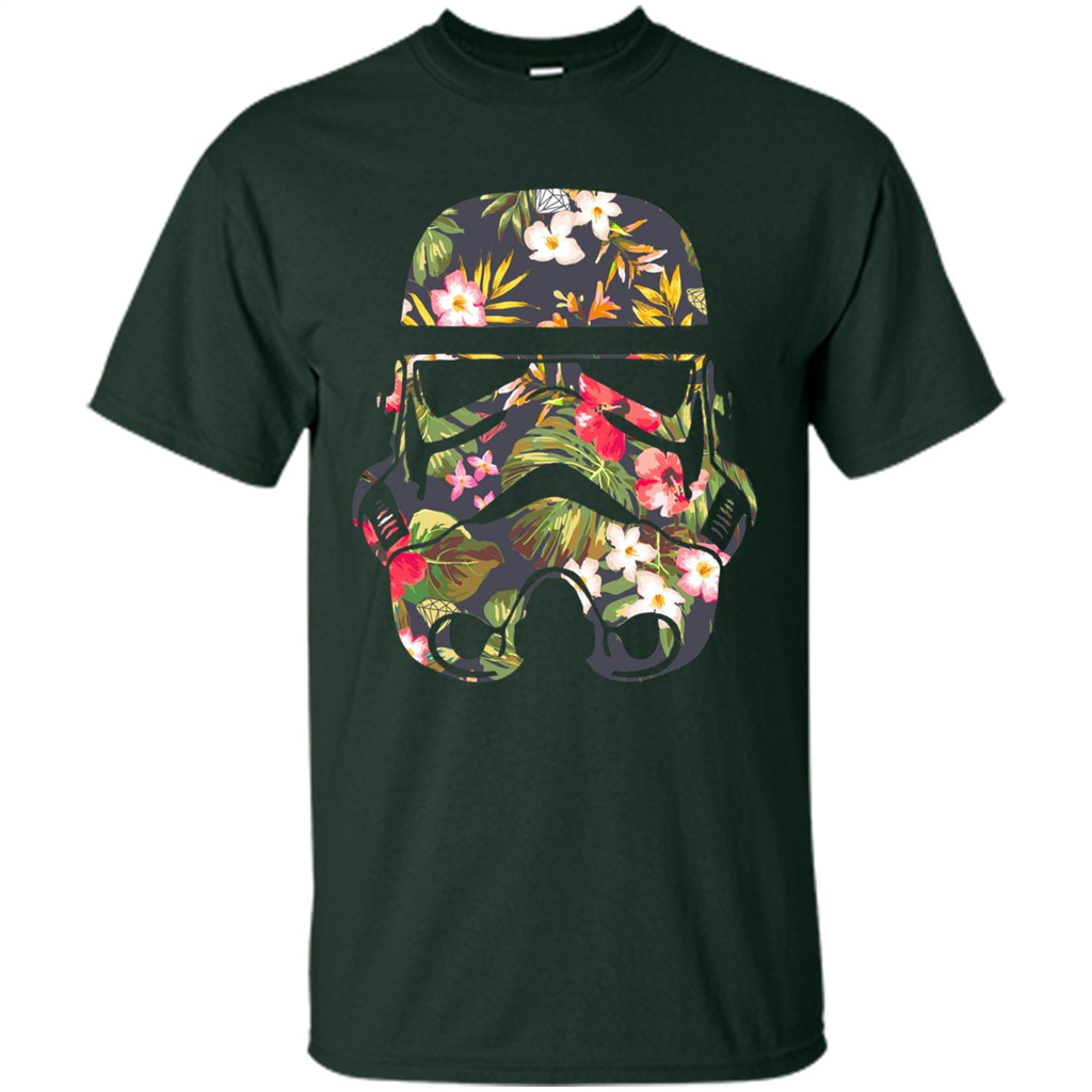 Tropical Stormtrooper Graphic T-Shirt Forest Green