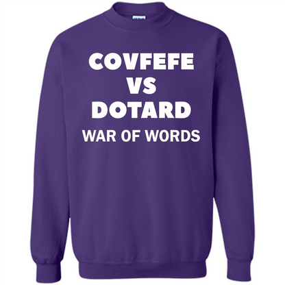 Covfefe vs Dotard T-Shirt War Of Words Purple
