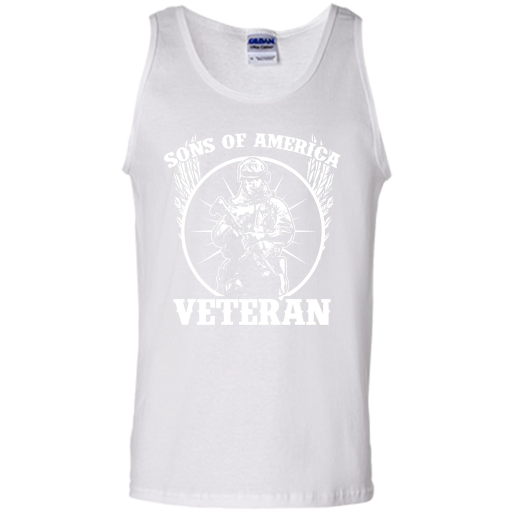 Military T-shirt Sons Of America Veteran White