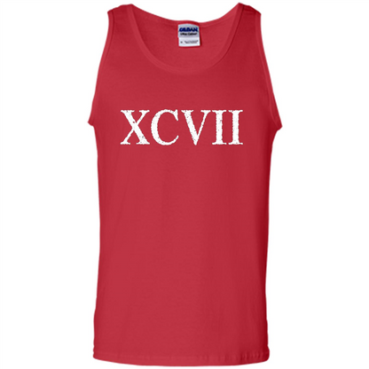 Roman Numeral 97 XCVII T-shirt Red