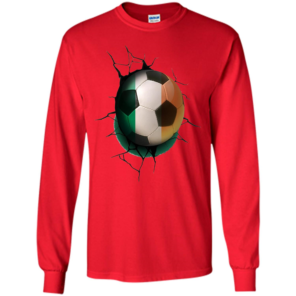 Ireland Football Soccer T-shirt Red