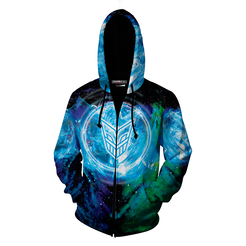 Yu-Gi-Oh! Stardust Dragon 3D Zip Up Hoodie