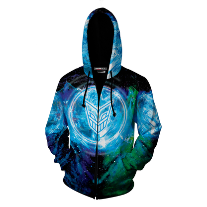 Yu-Gi-Oh! Stardust Dragon 3D Zip Up Hoodie