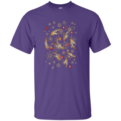 Xmas Merry Christmas Happy New Year T-shirt Purple