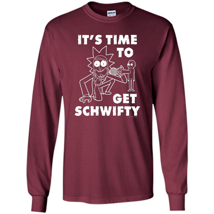 TV Series T-shirt It's Time To Get Schwifty T-shirt Maroon