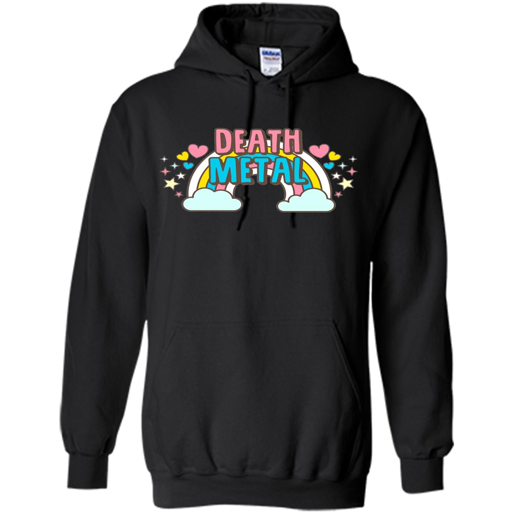 Death Metal Rainbow Cute T-Shirt Black