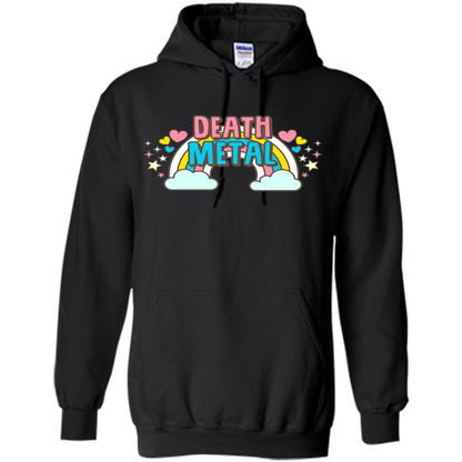 Death Metal Rainbow Cute T-Shirt Black