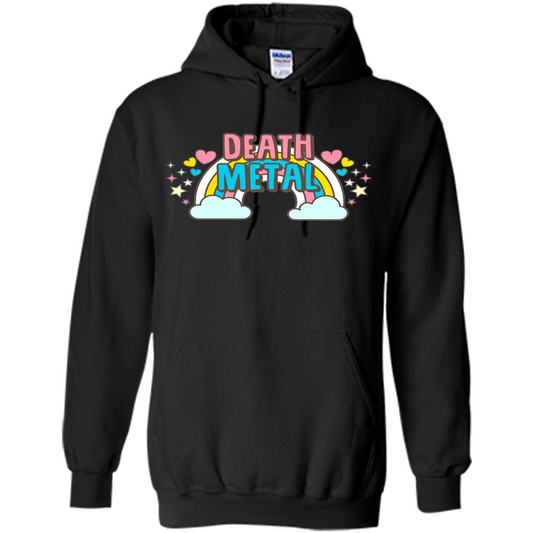 Death Metal Rainbow Cute T-Shirt Black