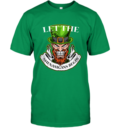 Let The Shenanigans Begin Irish Shirt T-Shirt Irish Green