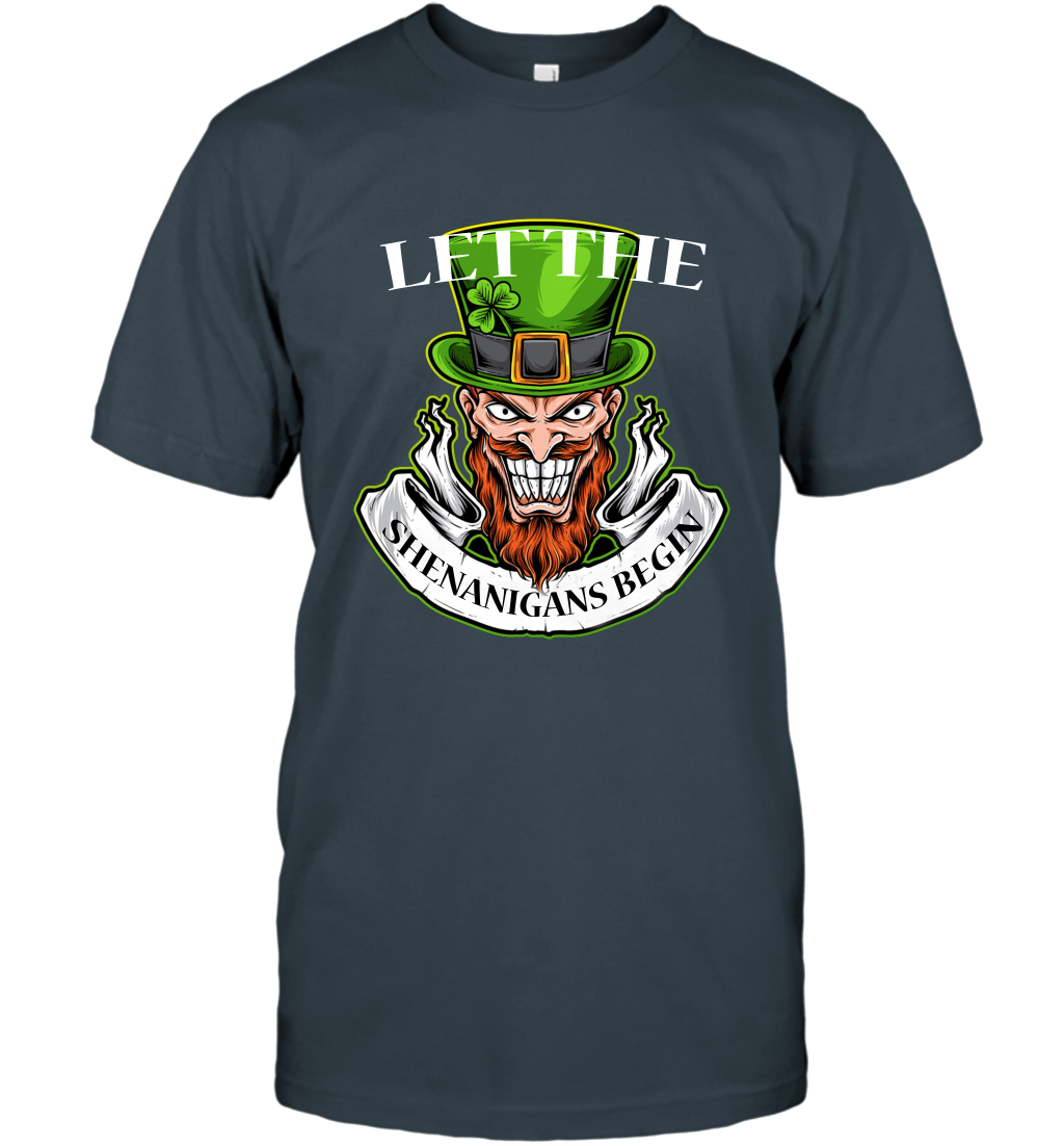 Let The Shenanigans Begin Irish Shirt T-Shirt Charcoal
