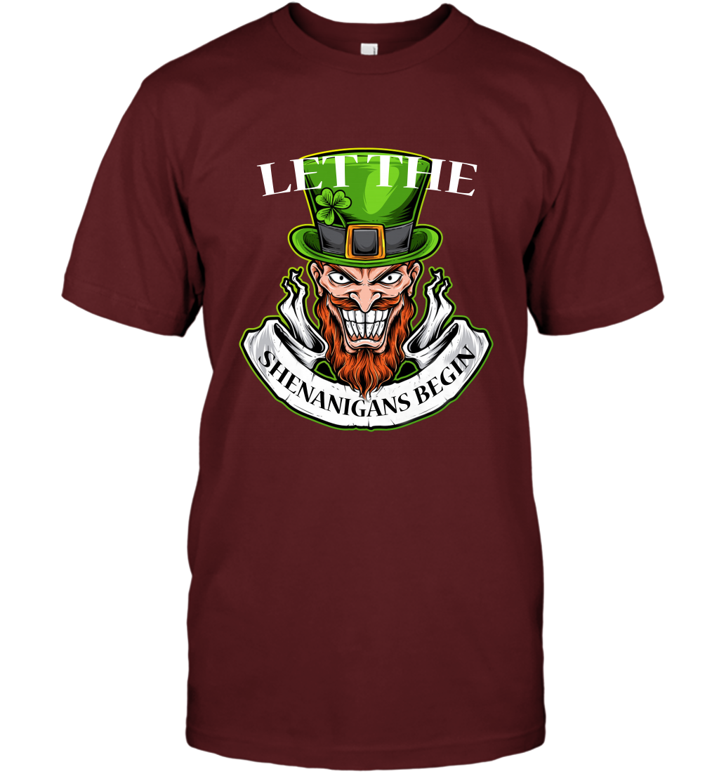 Let The Shenanigans Begin Irish Shirt T-Shirt Cardinal
