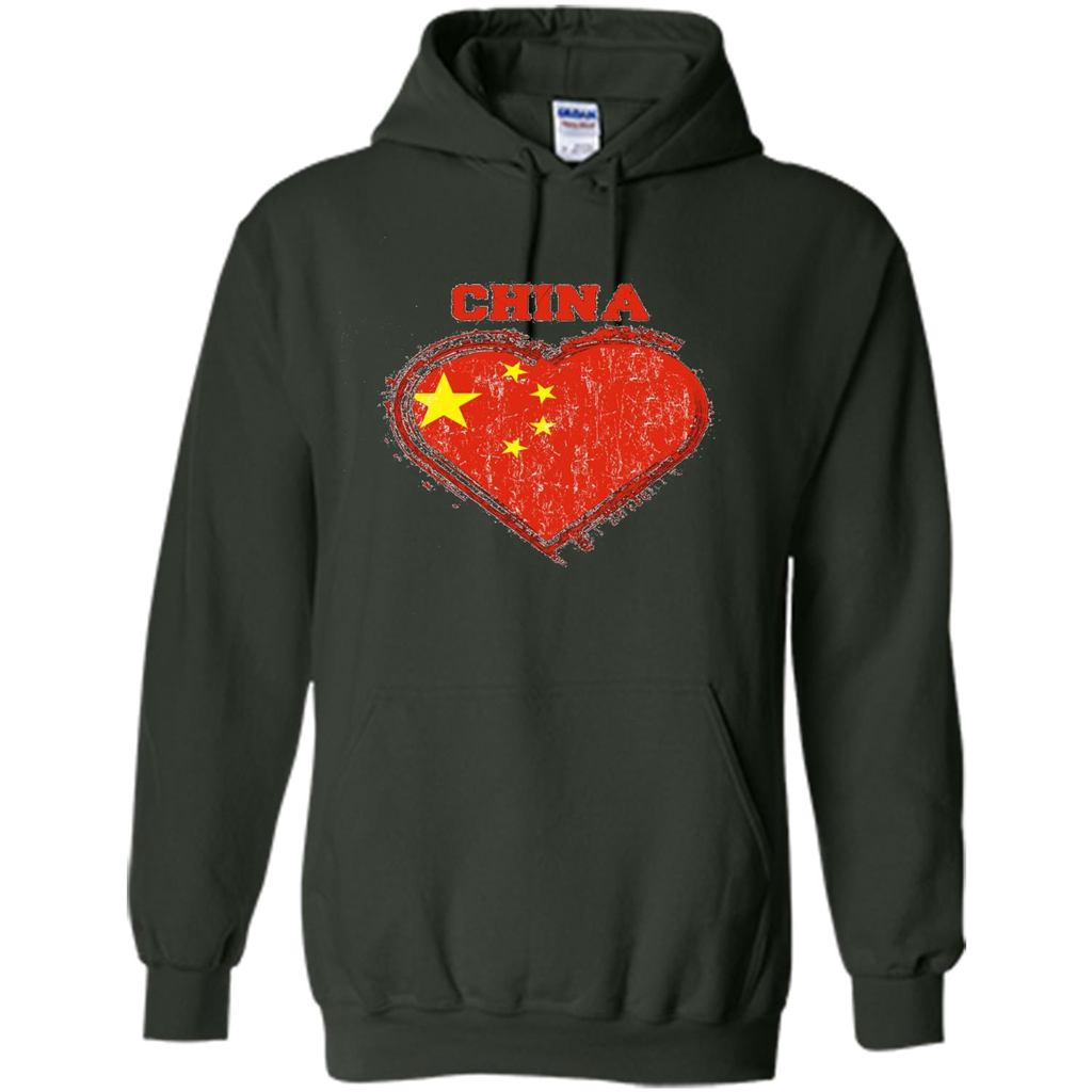 Chinese T-shirt Chinese Flag Shirt Forest Green